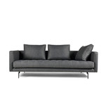 Bendill 3-Seat Tweed Sofa // Dark Gray
