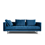 Bendill 3-Seat Velvet Sofa // Sapphire