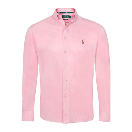 Custom-Fit Oxford Dress Shirt // BSR Pink (S)