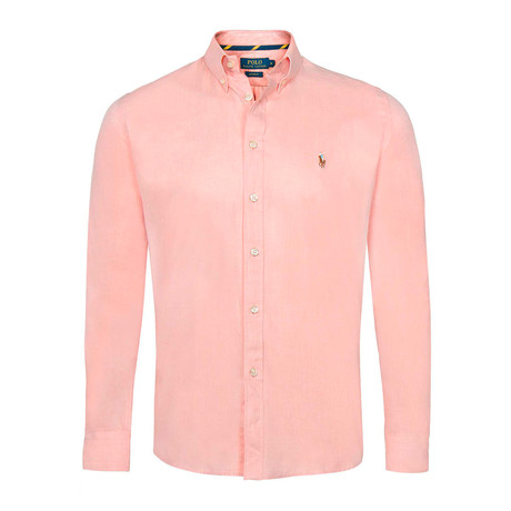 Custom-Fit Oxford Dress Shirt // Peach (S)