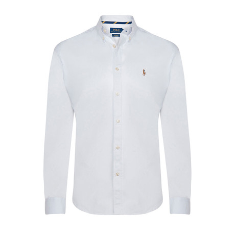Slim-Fit Oxford Dress Shirt // White (S)