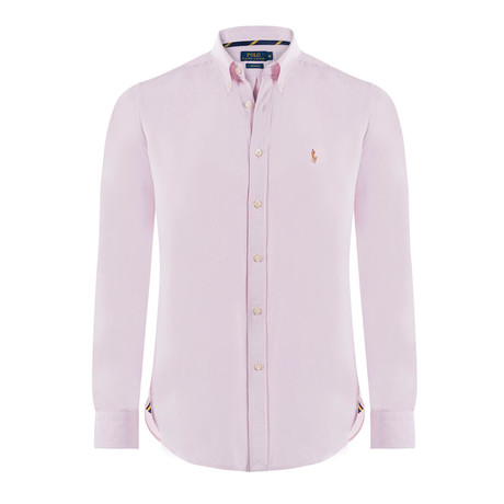 Slim-Fit Oxford Dress Shirt // BSR Pink (S)