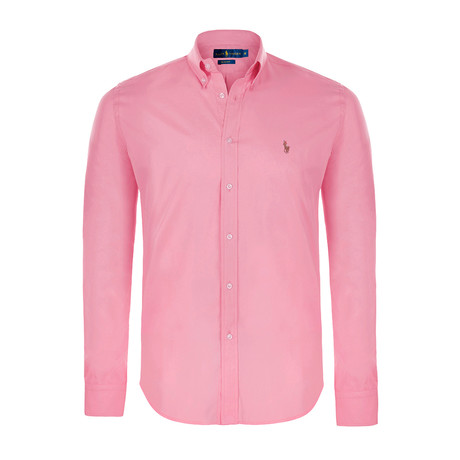 Custom-Fit Oxford Dress Shirt // BSR New Pink (S)