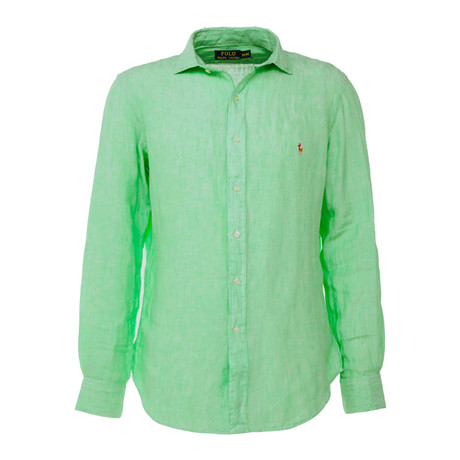 Custom-Fit Oxford Dress Shirt // BSR Pale Green (S)