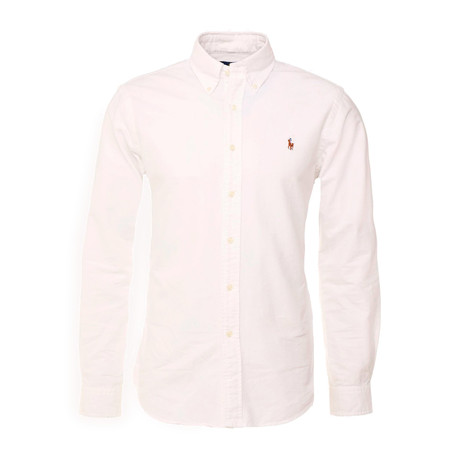 Custom-Fit Oxford Dress Shirt // White (S)