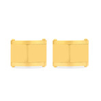 18K Gold Plated Square Classic Cufflinks // Yellow