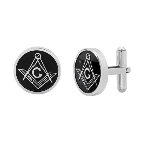 Masonic Cufflinks // Black