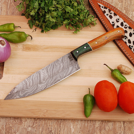 Damascus Kitchen Knife // 9769