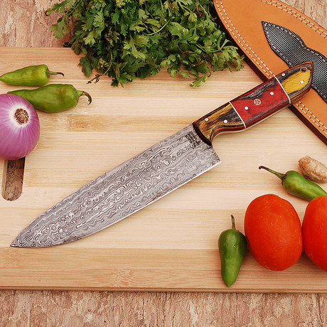 Damascus Kitchen Knife // 9770