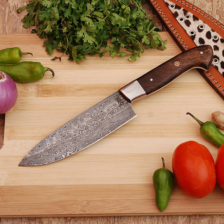 Damascus Vegetable Knife // 9771
