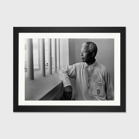 Nelson Mandela Portrait // Unknown Artist (16"W x 24"H x 1"D)