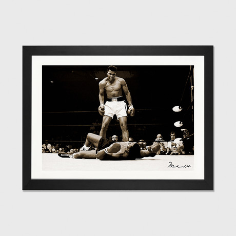 Muhammad Ali Vs. Sonny Liston, 1965 // Muhammad Ali Enterprises (16"W x 24"H x 1"D)