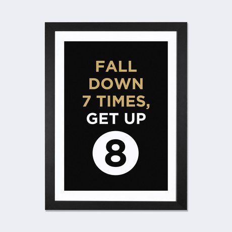 Fall Down, Get Up // GraphINC (24"W x 16"H x 1"D)