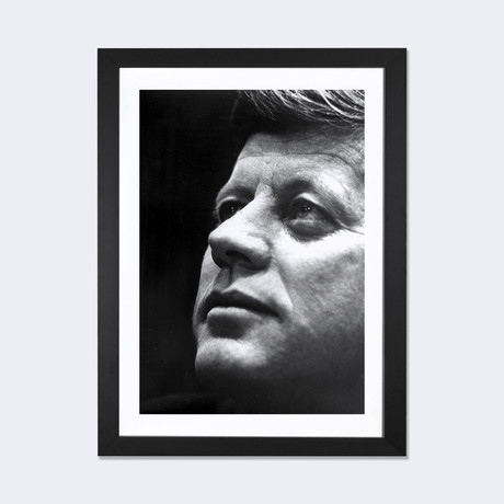 President John F. Kennedy // Globe Photos, Inc. (24"W x 16"H x 1"D)