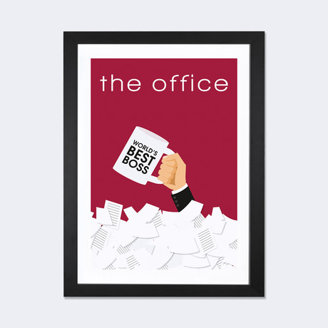 The Office Minimalist Poster // Popate (24"W x 16"H x 1"D)