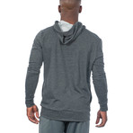 Westend Hooded Quarter Zip Pullover // Charcoal (M)