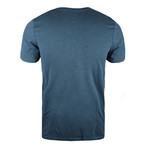 Union Badge T-Shirt // Blue Steel Marl (M)