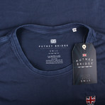 Union Badge T-Shirt // True Indigo (XS)