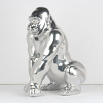 Gorilla Sculpture // Chrome