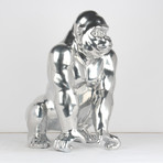 Gorilla Sculpture // Chrome