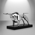 Duke Bull Sculpture // Chrome