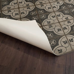 Rome // Retro Vinyl Floorcloth (2'10.5"L x 4'2"W)