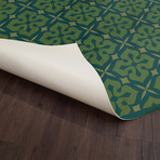 Pozzolana // Retro Vinyl Floorcloth (2'10.5"L x 4'2"W)