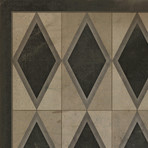 Tangram // Retro Vinyl Floorcloth (2'10.5"L x 4'2"W)