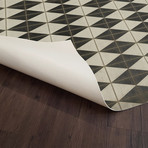 The Jester // Retro Vinyl Floorcloth (2'10.5"L x 4'2"W)