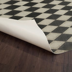 Drakon // Retro Vinyl Floorcloth (2'10.5"L x 4'2"W)