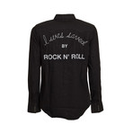 Saved By Rock N' Roll Button-Up Shirt // Black (S)