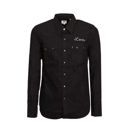 Saved By Rock N' Roll Button-Up Shirt // Black (S)