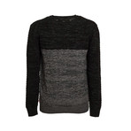 Two-Tone Sweater // Black Gray (L)