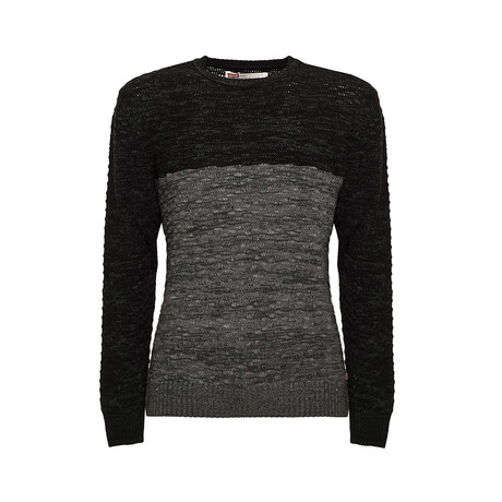 Two-Tone Sweater // Black Gray (S)