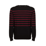 Striped Sweater // Black Bordeaux (L)