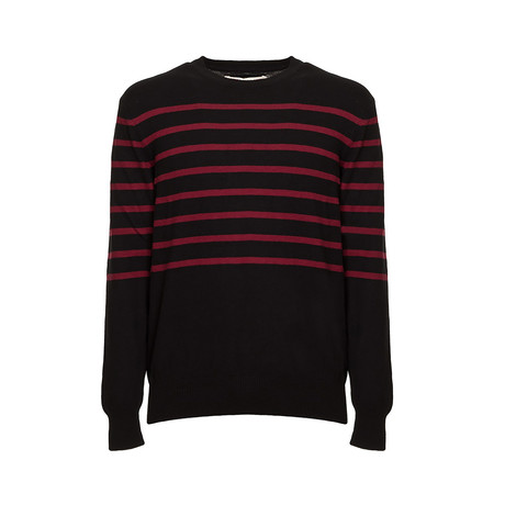 Striped Sweater // Black Bordeaux (S)