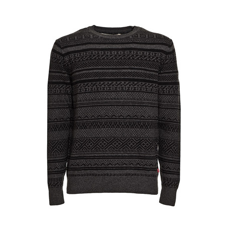 Basic Print Sweater // Grey (S)