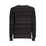 Basic Print Sweater // Grey (L)