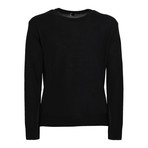 Round Neck Knitwear // Black (XL)