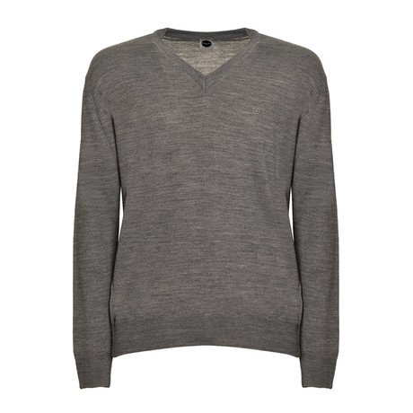 V-Neck Knitwear // Grey (S)
