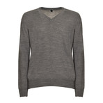 V-Neck Knitwear // Grey (L)