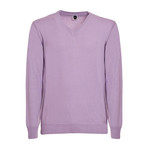 V-Neck Knitwear // Lilac (M)