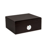 Matte Black Cigar Humidor Gift Set // Black