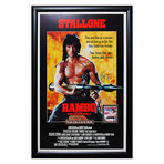 Framed Autographed Poster // Rambo: First Blood Part II
