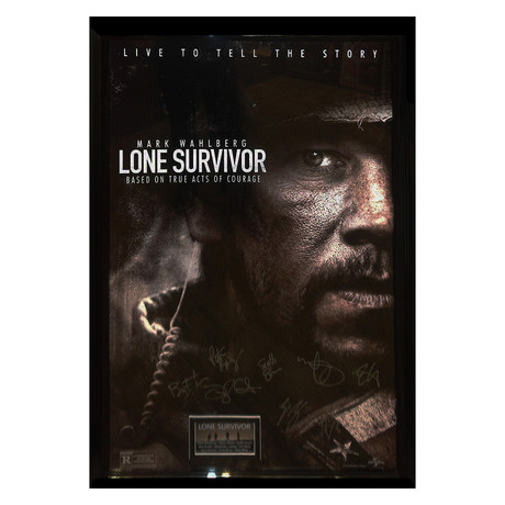 Framed Autographed Poster // Lone Survivor