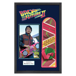 Autographed Hoverboard Collage // Back to the Future