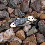 Damascus Liner Lock Folding Knife // FRB-301111