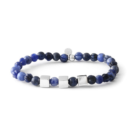 Sodalite Beaded Bracelet // Blue (Blue)