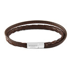 Double Wrap Bracelet // Brown (Brown)