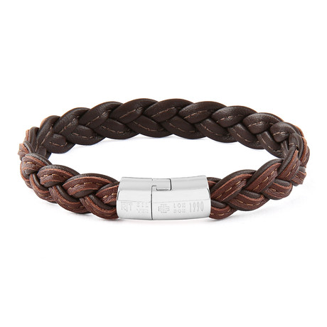 Braided Cobra Bracelet // Brown (Brown)